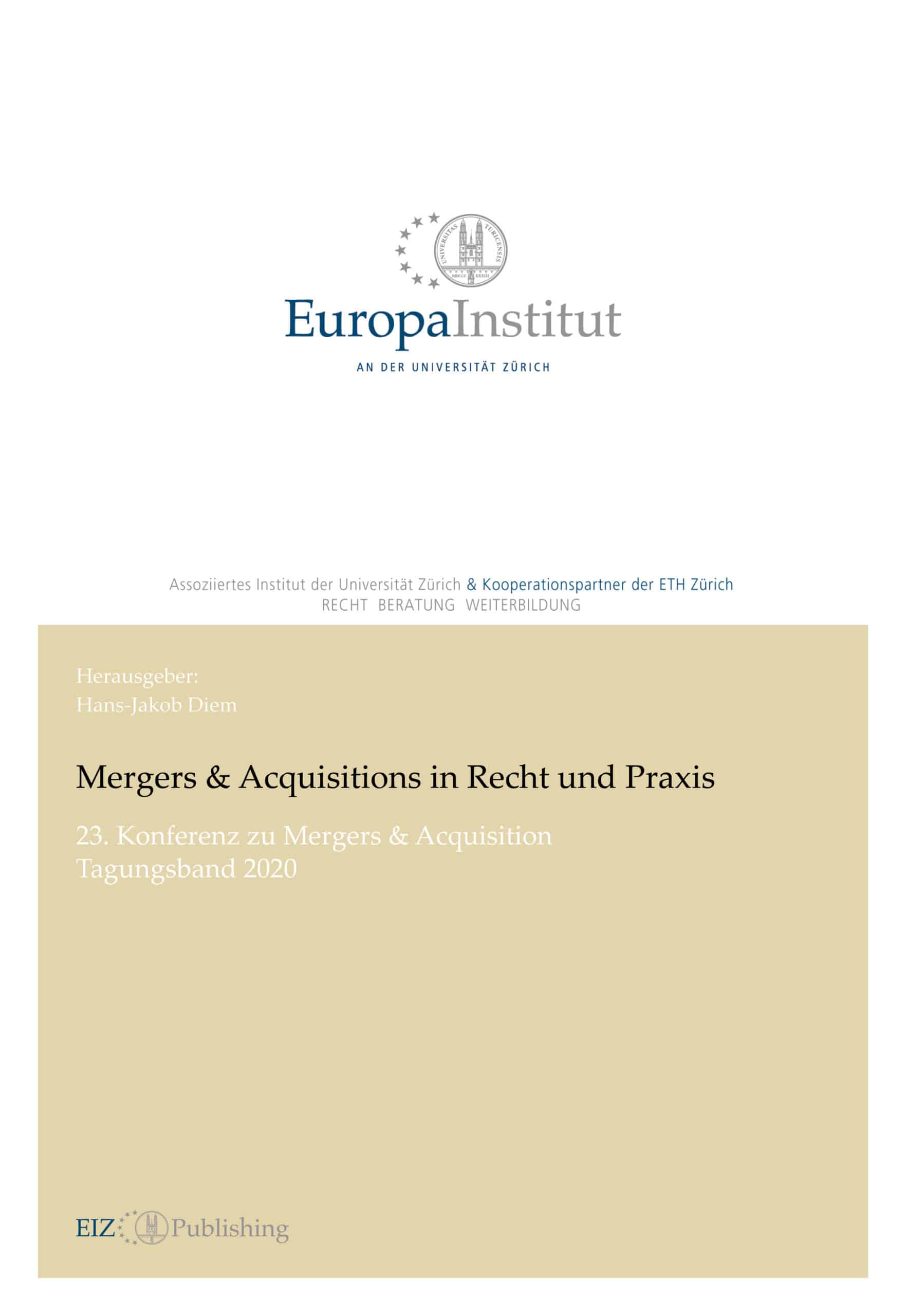 Mergers & Acquisitions in Recht und Praxis